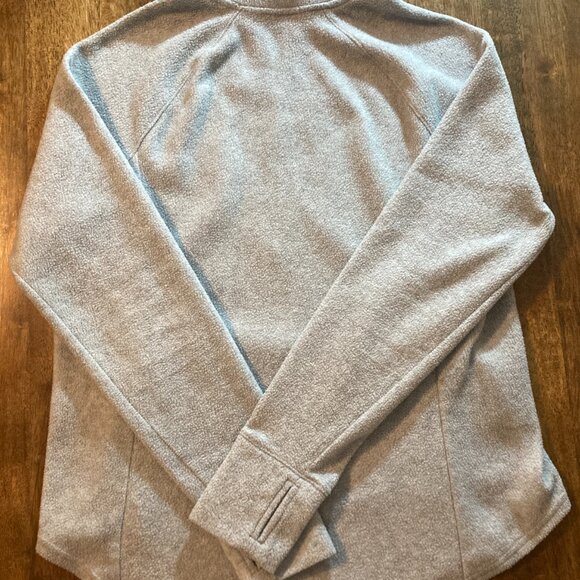 Old Navy Grey Micro Performance Fleece 1/4-Zip Pullover for Women Size Large EUC - Picture 2 of 6
